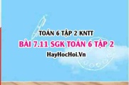 Bài 7.11 SGK Toán 6 tập 2 Kết nối tri thức